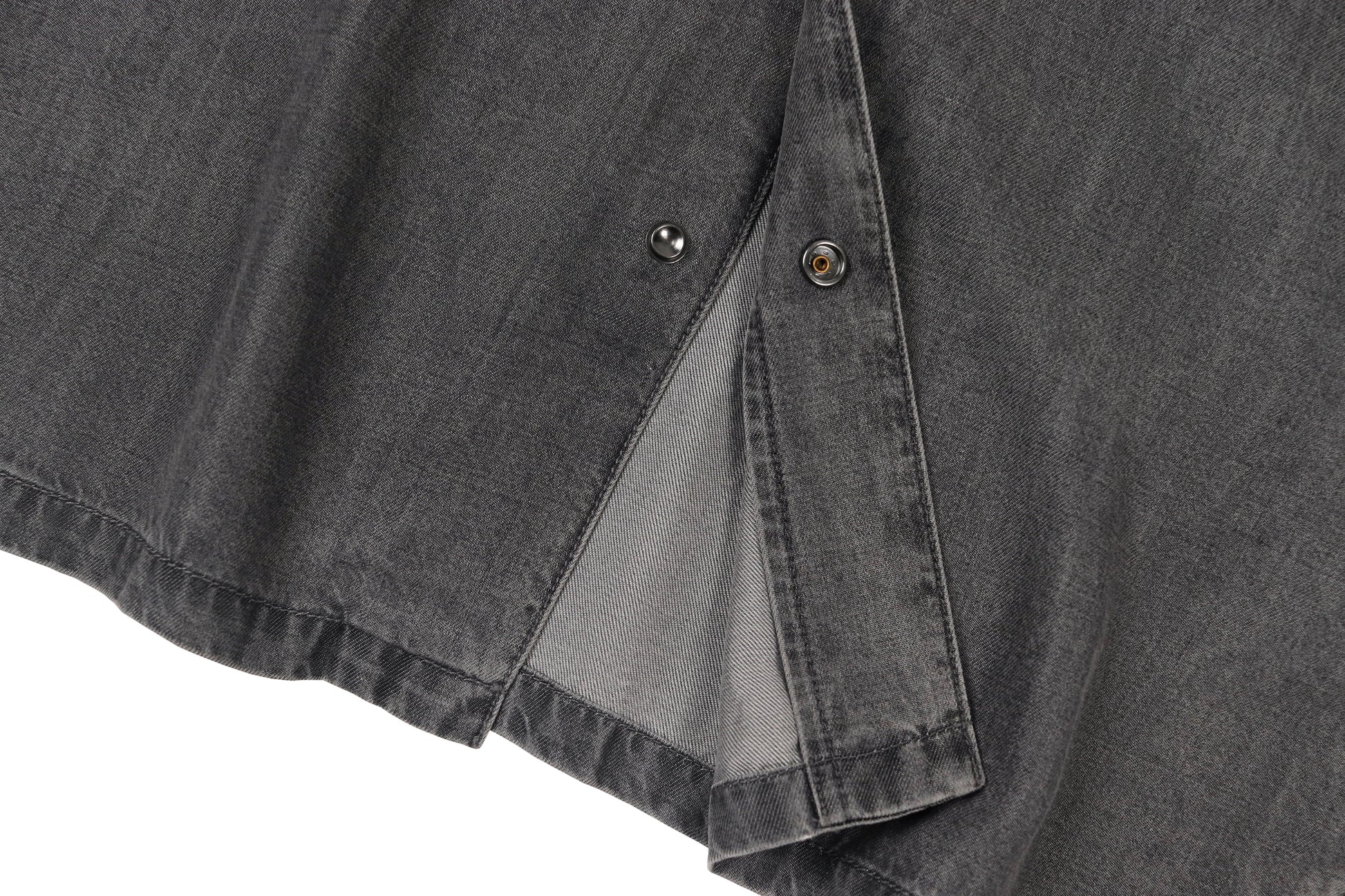 Denim short-sleeve shirt