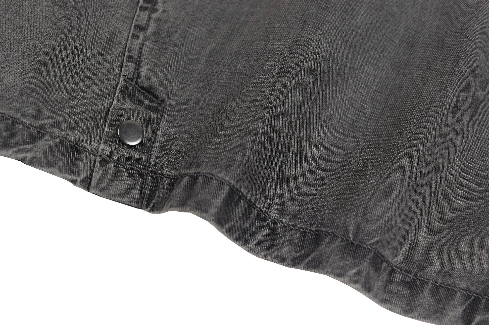 Denim short-sleeve shirt