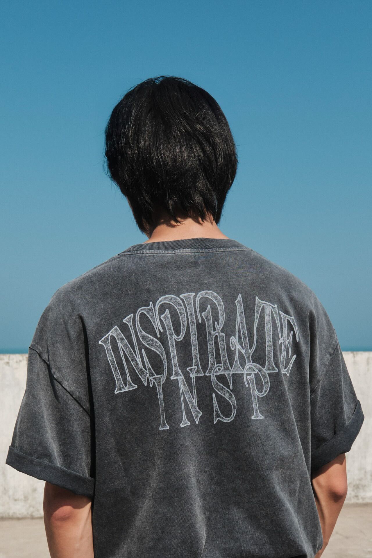 Inspirate Stone washed T-shirt