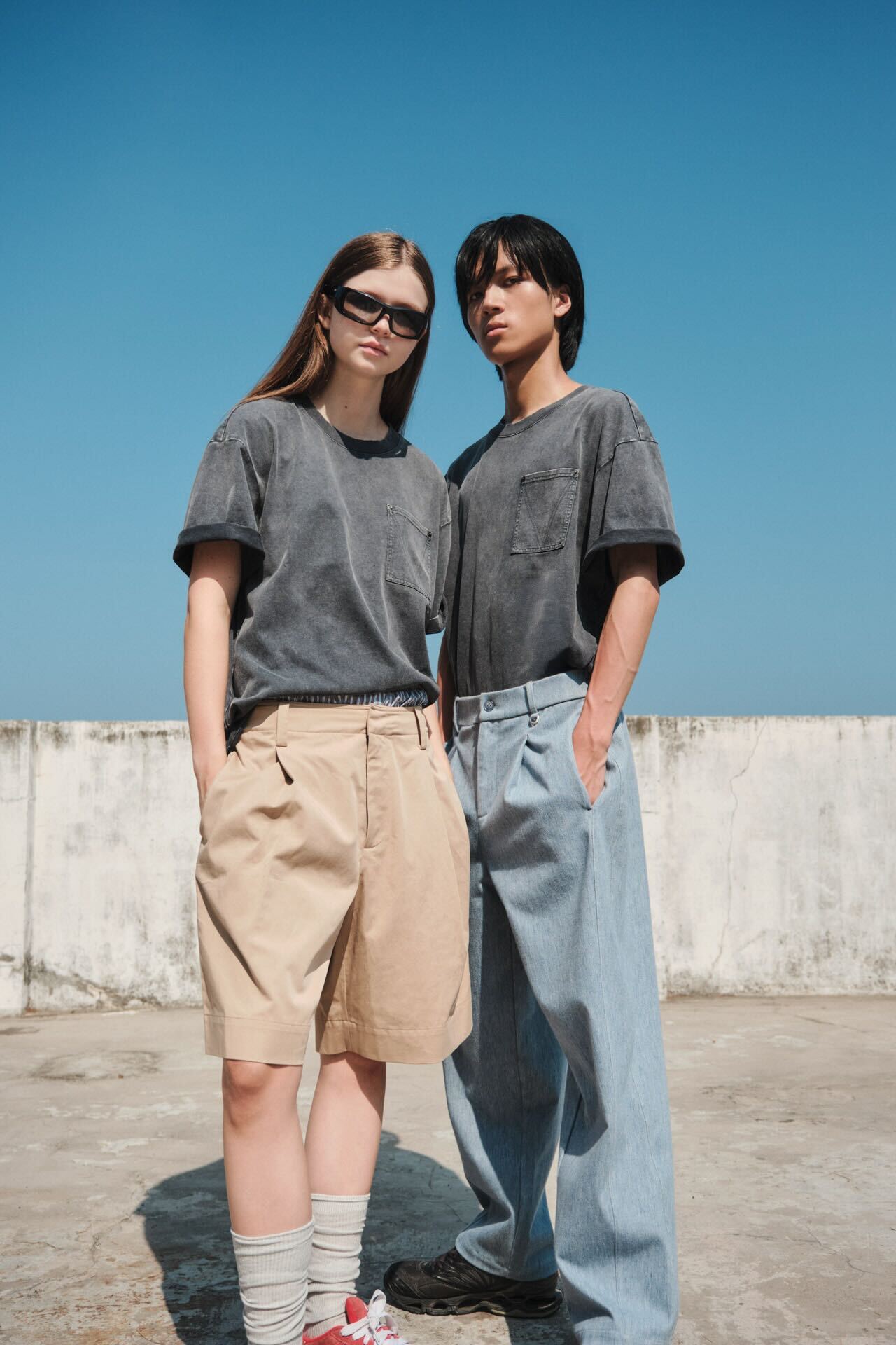 Inspirate Stone washed T-shirt