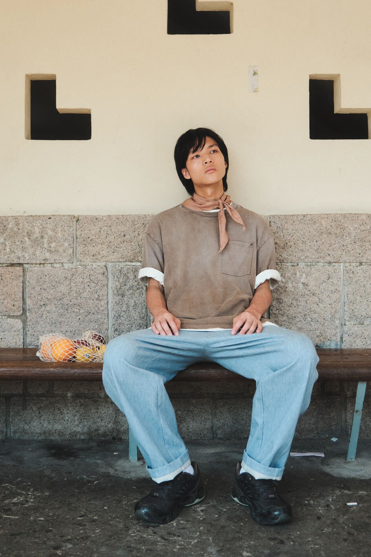 Inspirate Stone washed T-shirt