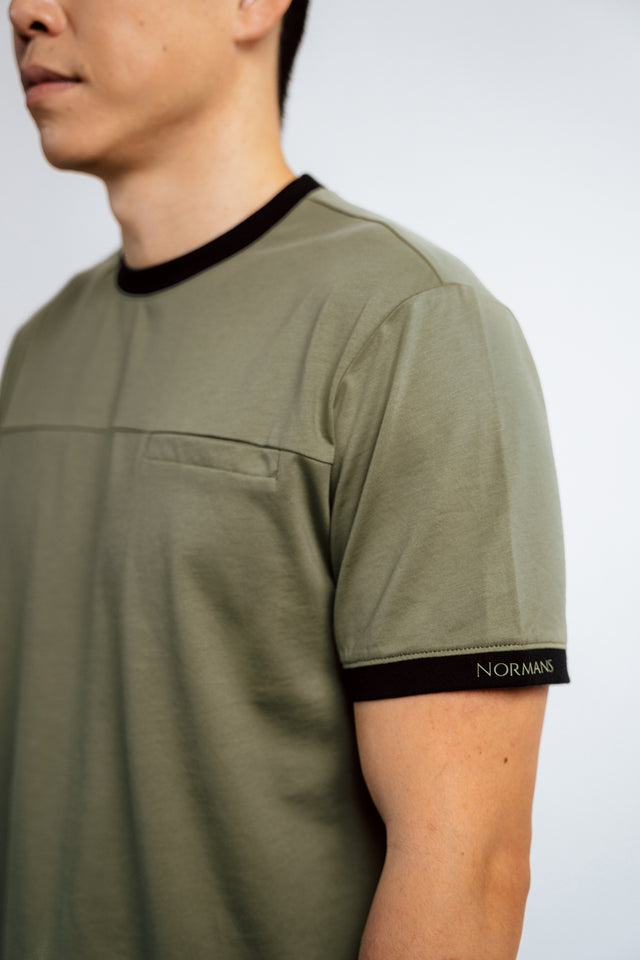 NORMANS Contrast Crew Neck Tee