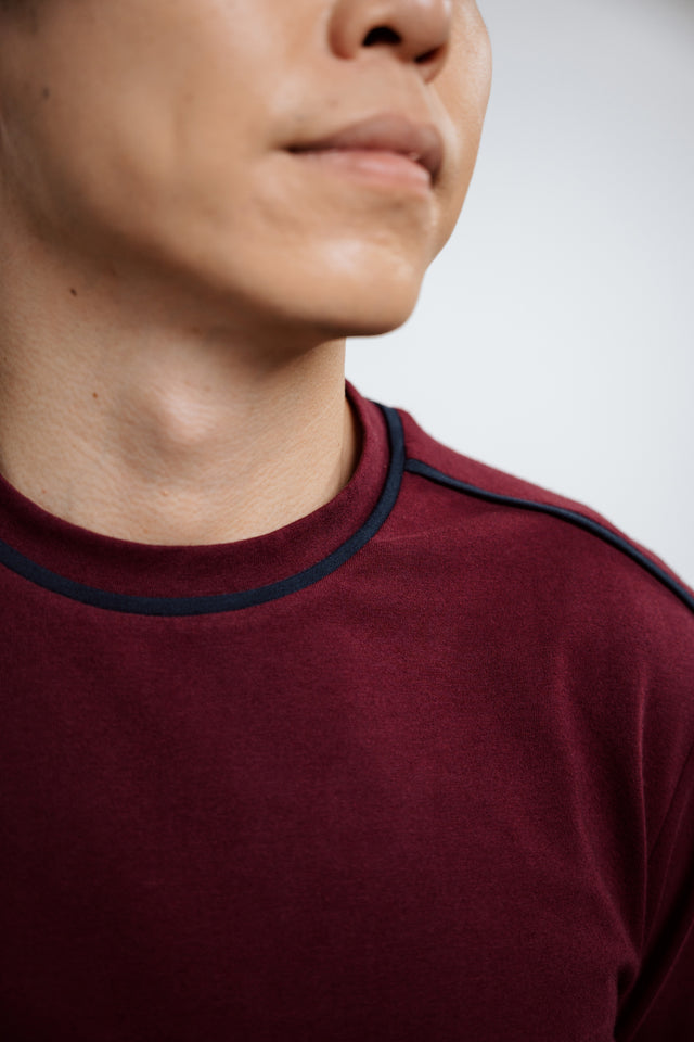 Pintuck Long Sleeves Crew Neck