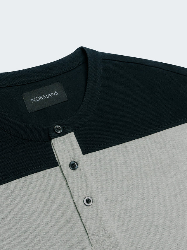 NORMANS Short Sleeves Henley