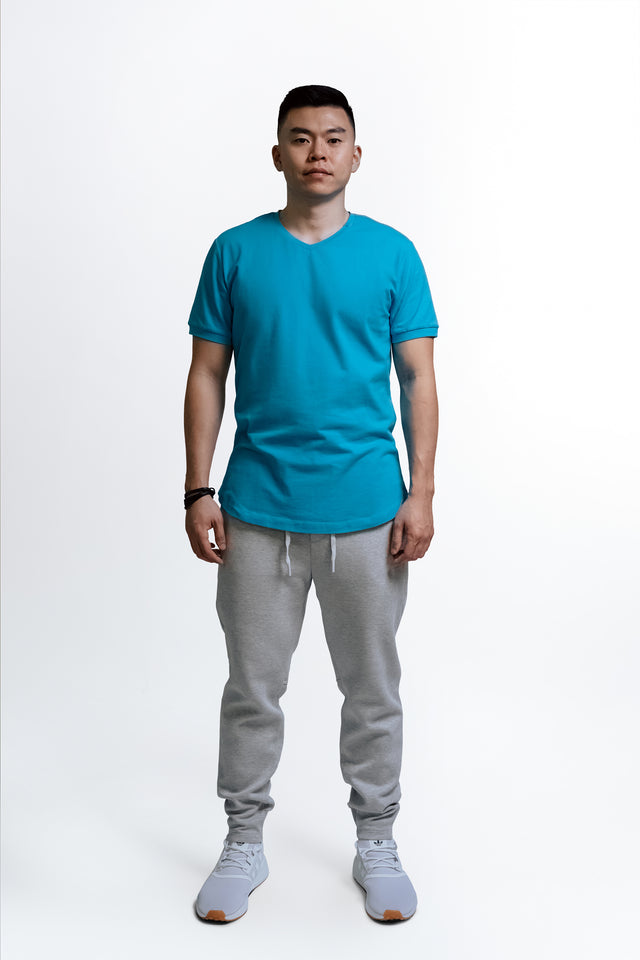 Tab V-Neck Short Sleeves