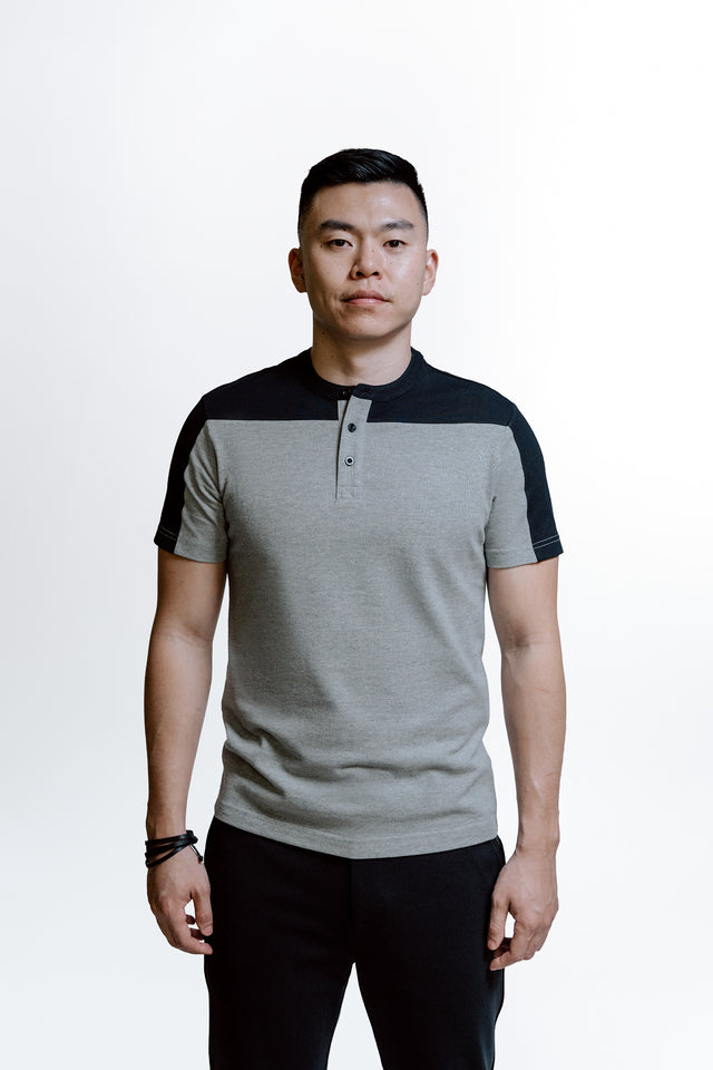 NORMANS Short Sleeves Henley