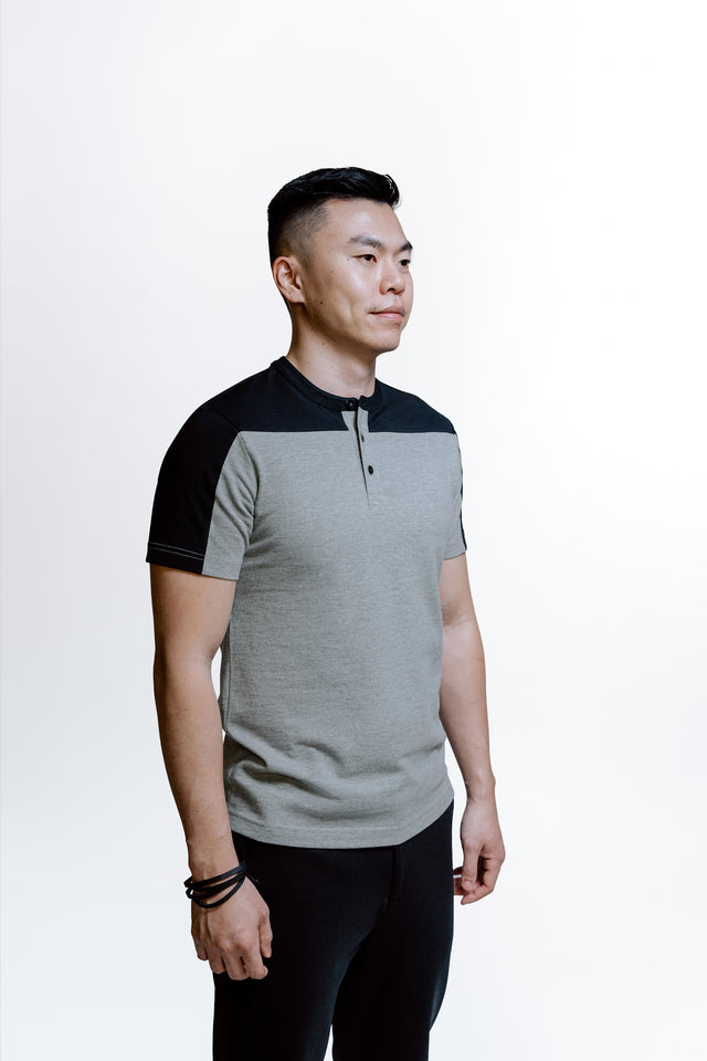 NORMANS Short Sleeves Henley