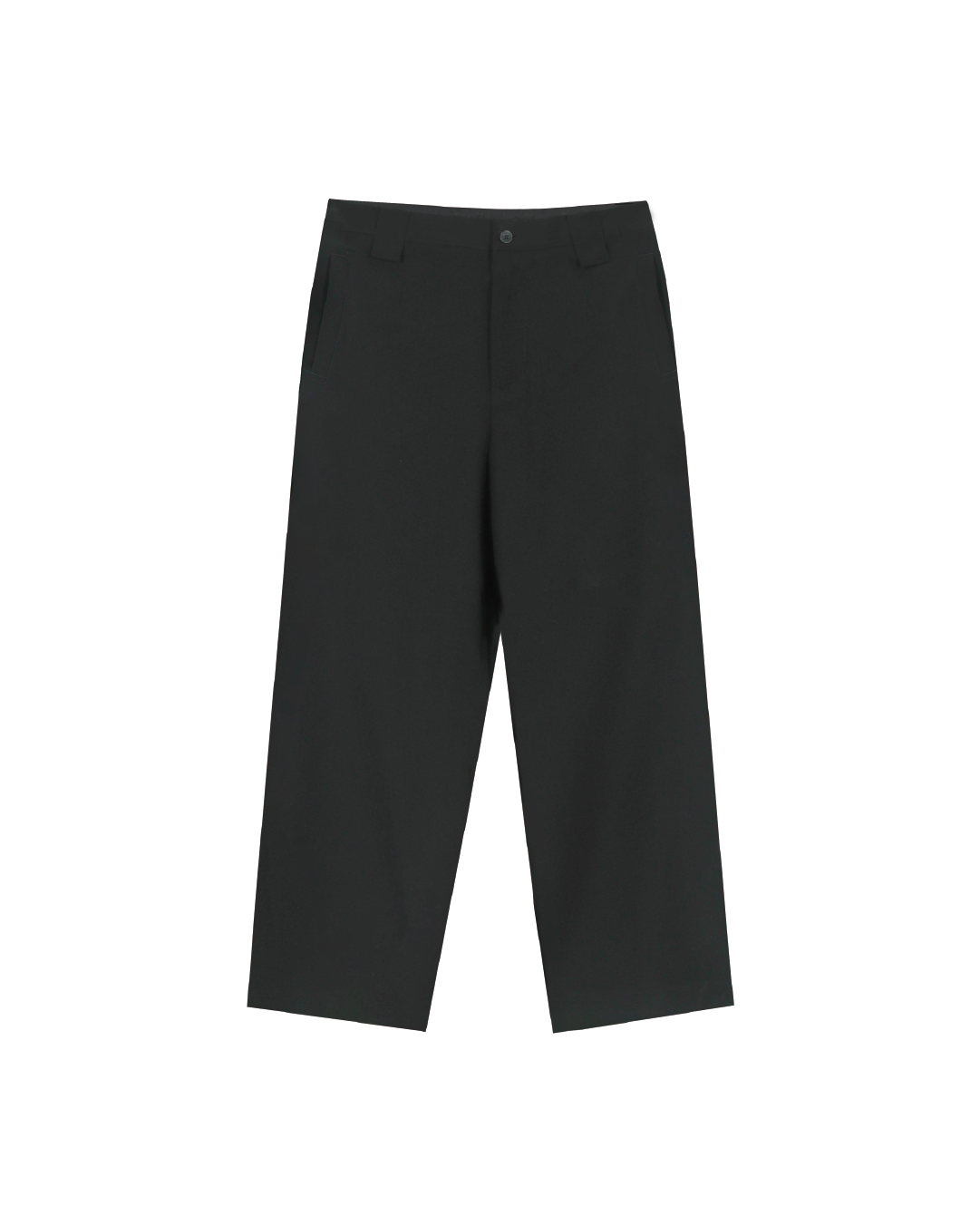Wrinkle-Free Wool Blend Trousers