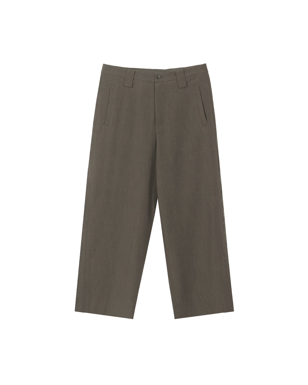 Wrinkle-Free Wool Blend Trousers